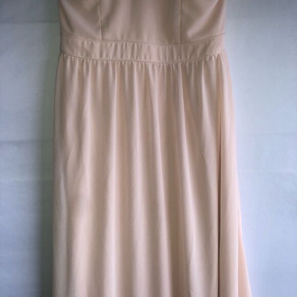 Women's Lulu's Light Pink Long Formal Dress - Picture 4 of 14